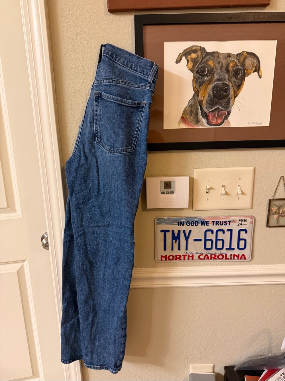 Old Navy Light Wash Blue High-Rise Button-Fly Jeans